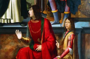Pandolfo IV Malatesta and Carlo Malatesta, (detail)