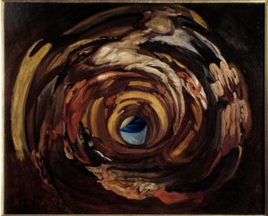 Anamorphosis after Elevation of the cross by Domenico I Piola