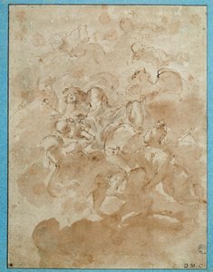 Jupiter Entrusts Bacchus to Mercury by Domenico Maria Canuti