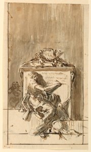 Sketch for a Monument to be Fastened to a Wall by Domenico Mondo