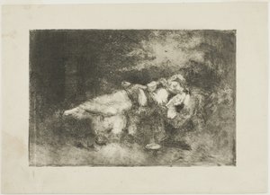 Reclining Woman with a Child