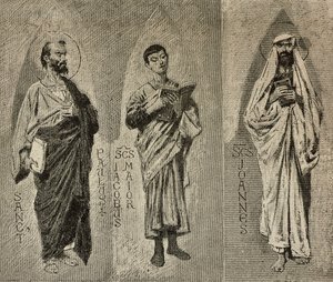 Saints Paul, James the Great and John by Domenico Morelli
