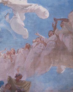 The Assumption, fresco by Domenico Morelli, ceiling of the Royal Chapel of Assunta, Royal Palace of Naples