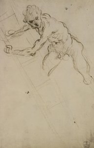 Study of a Figure for the Crucifixion by Domenico Robusti Tintoretto
