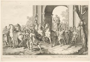 Military Procession with Alexander the Great on a Triumphal Chariot (Triumphal Procession of Alexander the Great in Babylon) by Domenico Rossetti