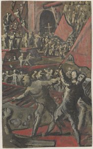 Venetian Soldiers Attacking Constantinople by Domenico Tintoretto