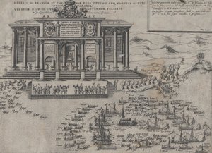 Entry of Henri III, King of France and Poland, into Venice, 1574 by Domenico Zenoi