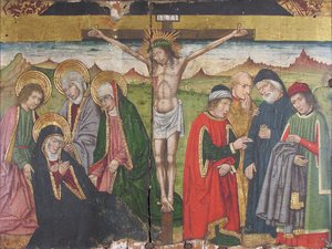 Panel with The Crucifixion from Retable by Domingo Ram