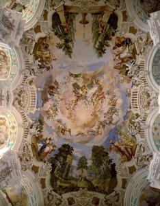 Fresco Decorating the Dome of the Schussenried Monastery by Dominikus Zimmermann