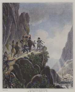 Napoleon Examining Fort Bard, Italy, 23 May 1800 by Dominique Vivant (after) Denon
