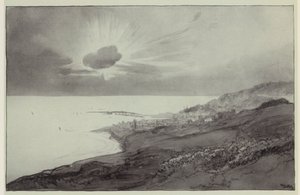 Lyme Regis from the Charmouth Hills by Donald (after) Maxwell