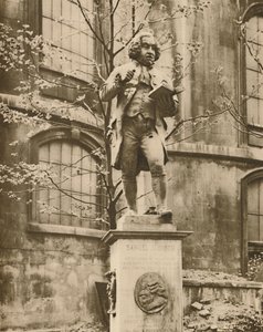 Dr. Johnson on his Pedestal, Whence He Can See Fleet Street, c1935