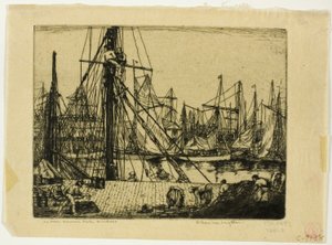 Fishing Boats, Boulogne-sur-Mer by Donald Shaw MacLaughlan