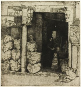 Interior of a Coal Shop by Donald Shaw MacLaughlan