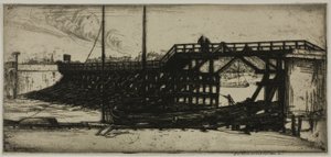 The Pier by Donald Shaw MacLaughlan