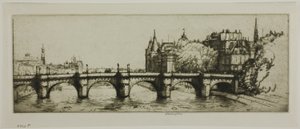 Le Pont Neuf, Paris by Donald Shaw MacLaughlan