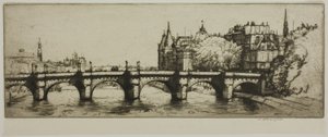 The Pont Neuf, Paris by Donald Shaw MacLaughlan