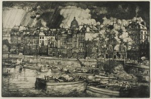 Quai des Grands Augustins, Paris by Donald Shaw MacLaughlan