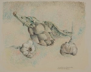 Artichokes and garlic by Donatella Merlo