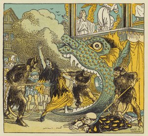 Mystery play of the type seen by William Shakespeare as a boy