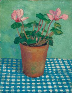 Cyclamen in a Pot by Dora Carrington