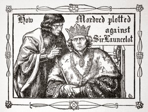 How Mordred plotted against Sir Launcelot, 1905 by Dora Curtis