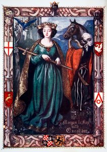 Morgan le Fay with Excalibur