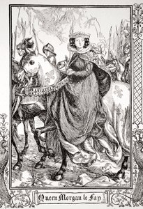 Queen Morgan le Fay, 1905 by Dora Curtis