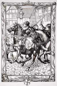 Rushed Upon the Astonished Throng by Dora Curtis