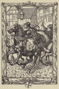 Rushed Upon the Astonished Throng by Dora Curtis