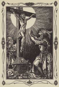 The Conversion of Sir Palamides (Lithograph) by Dora Curtis