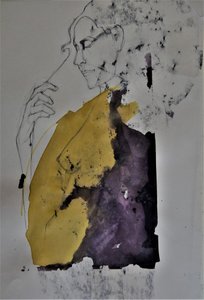 Abstract Golden Woman