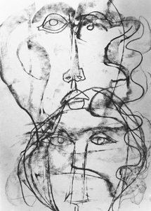 Abstract Overlapping Faces