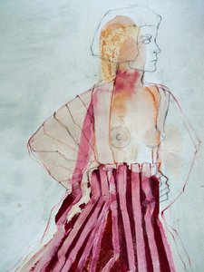 Abstract Pink Profile