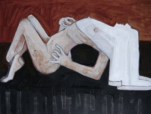 Abstract Reclining Nude by Doris Schmitz