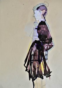 Abstract Woman Profile by Doris Schmitz