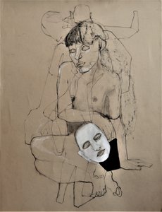 Bare Figure with Mask