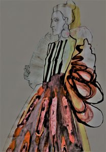 Dramatic Fashion Illustration by Doris Schmitz