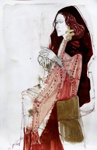 Elegant Lady in Red