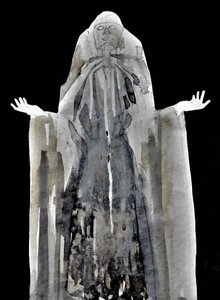 Ethereal Hooded Figure