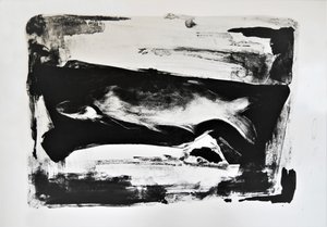 Fluid Black Shape by Doris Schmitz