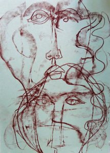 Intertwined Abstract Faces