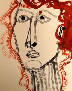 Modern Red Hair Portrait