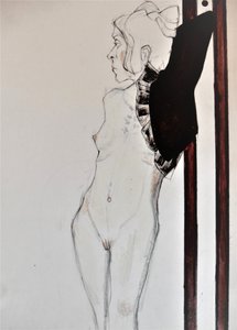 Pensive Nude Profile