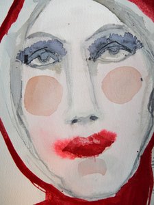 Red Lip Portrait