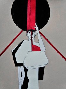 Red Stripe Woman
