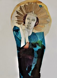 Regal Woman Golden Halo
