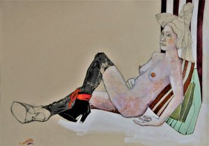 Stylish Reclining Nude