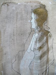 Thoughtful Profile Drawing