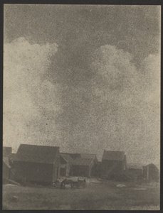 Farm Buildings with Horse & Cart